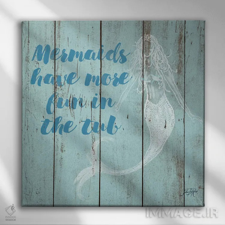 تابلو گفته پری دریایی I اثر جولی دریسه - نمای روبهرو روی دیوار