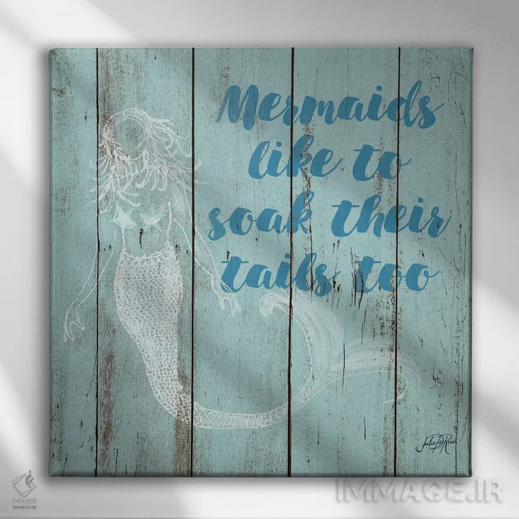 تابلو گفته پری دریایی II اثر جولی دریسه - نمای روبهرو روی دیوار