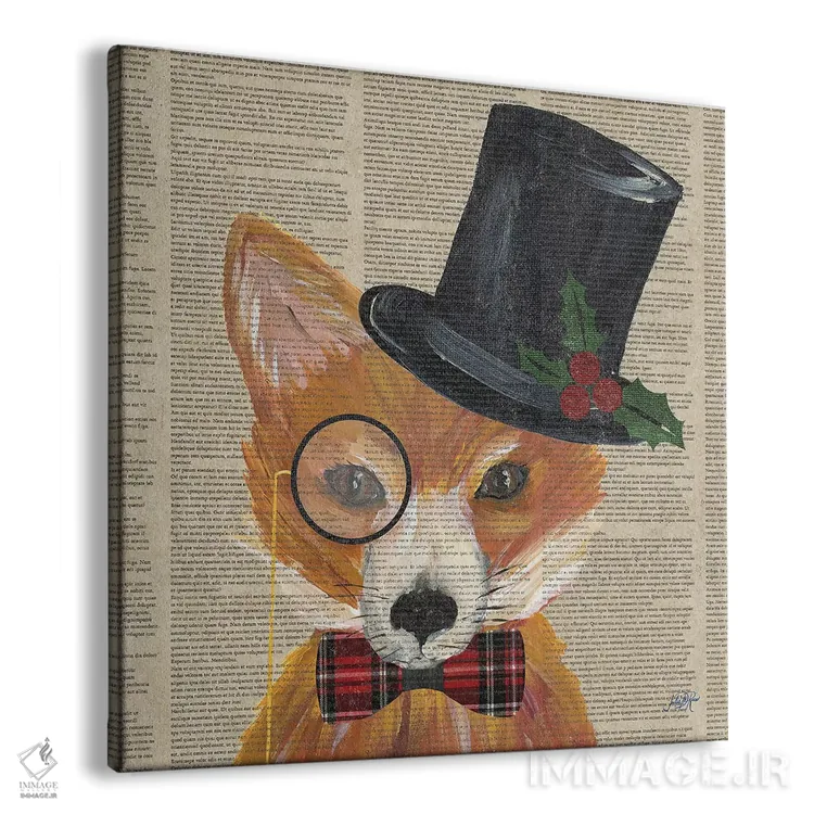 تابلو حیوانات تعطیلاتی III اثر جولی دریسه - نمای پرسپکتیو محصول