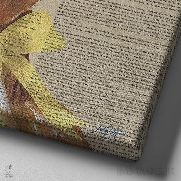 تابلو حیوان تعطیلاتی II اثر جولی دریسه - نمای نزدیک بافت بوم