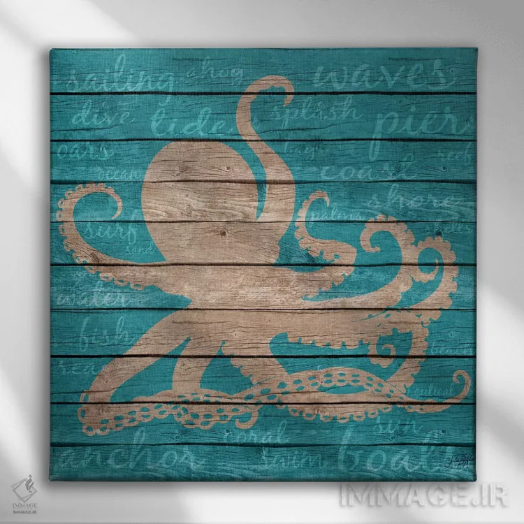 تابلو شگفتی ساحلی I اثر جولی دریسه - نمای روبهرو روی دیوار