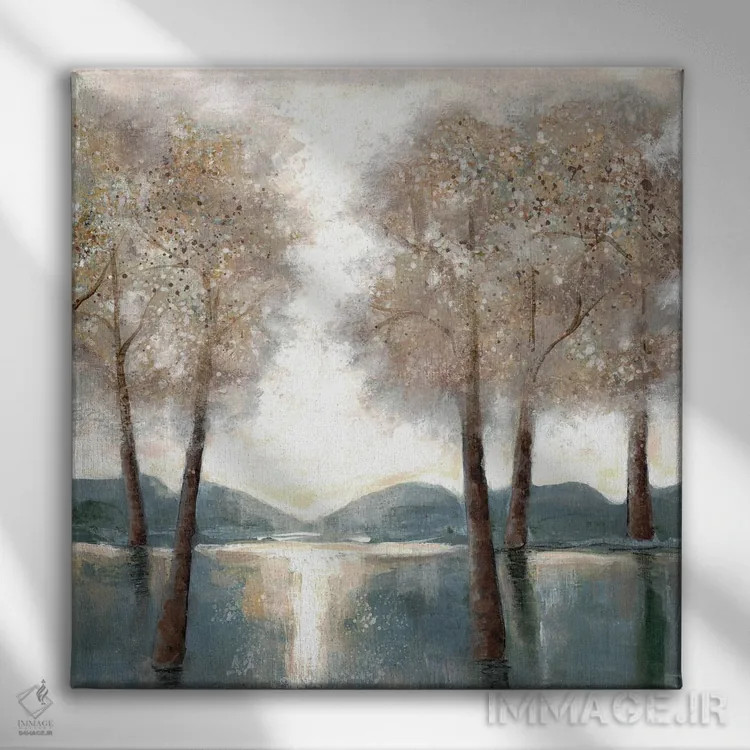 تابلو نزدیک شدن به جنگل ۲ اثر دوریس شَرِست - نمای روبهرو روی دیوار
