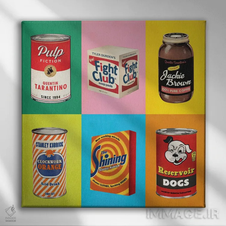 تابلو پاپشاتس (اثر هنری/تصویری پاپ) اثر ادز لیبیتوم (استودیو/مجله) - نمای روبهرو روی دیوار