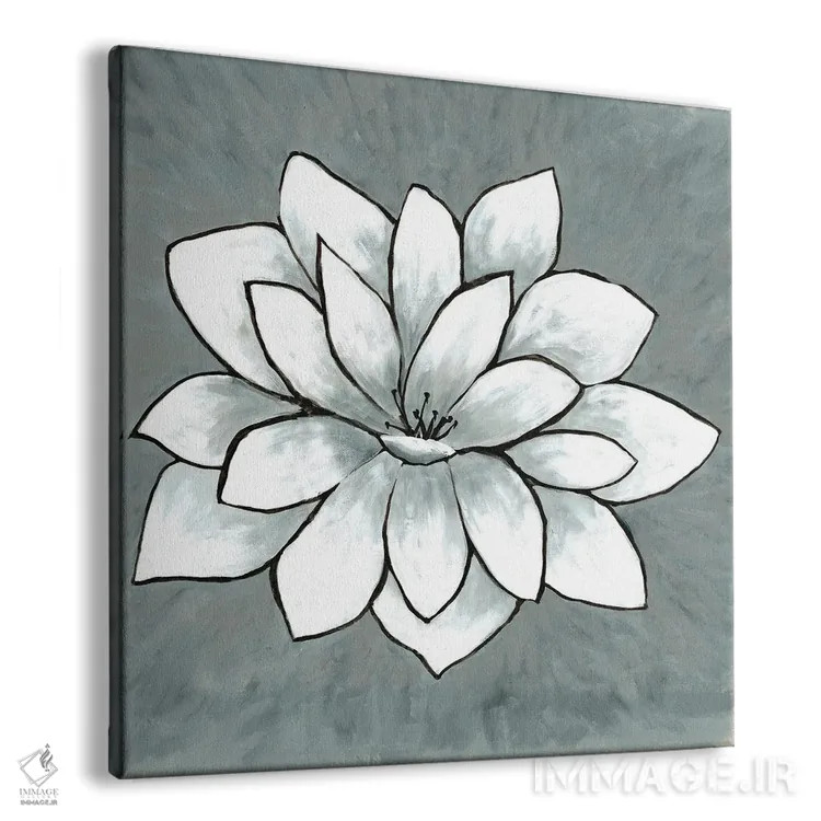 تابلو نیلوفر سفید اثر دوریس شَرِست - نمای پرسپکتیو محصول