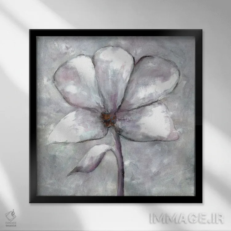 تابلو شکوفهٔ دوستداشتنی ۳ اثر دوریس شَرِست - نمای قابدار مشکی