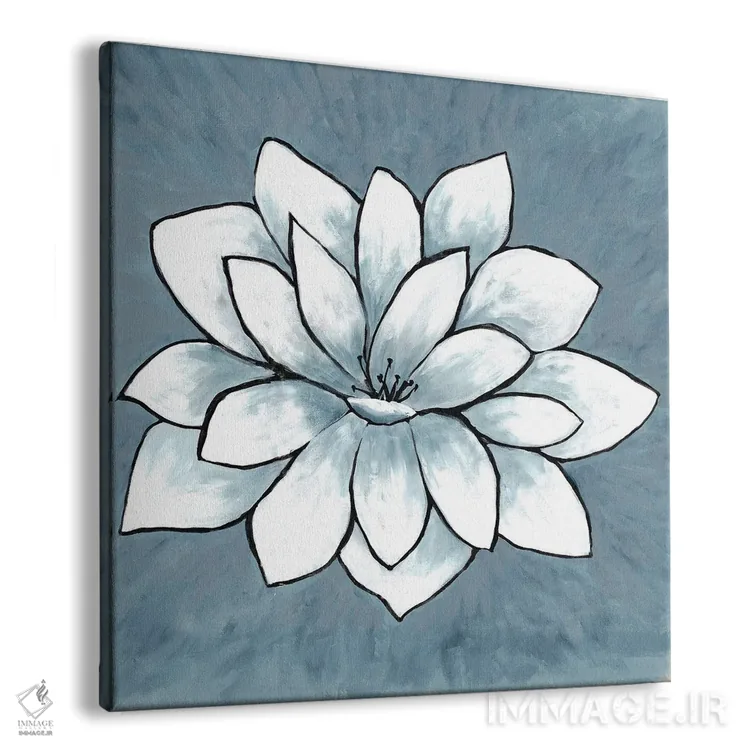 تابلو جوانه آبی ۱ اثر دوریس شَرِست - نمای پرسپکتیو محصول