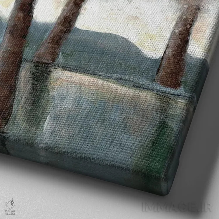 تابلو نزدیک شدن به جنگل ۲ اثر دوریس شَرِست - نمای نزدیک بافت بوم