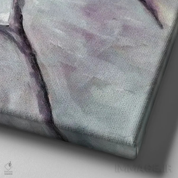 تابلو شکوفهٔ دوستداشتنی ۵ اثر دوریس شَرِست - نمای نزدیک بافت بوم