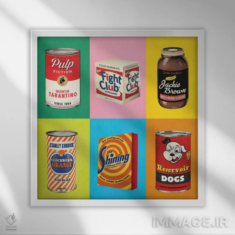 تابلو پاپشاتس (اثر هنری/تصویری پاپ) اثر ادز لیبیتوم (استودیو/مجله) - نمای قابدار سفید