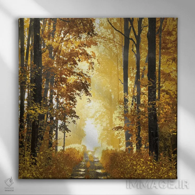 تابلو جنگل آفتابگیر ۱ اثر درک اسکات - نمای روبهرو روی دیوار