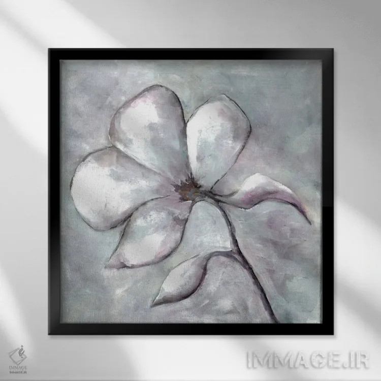تابلو شکوفهٔ دوستداشتنی ۵ اثر دوریس شَرِست - نمای قابدار مشکی