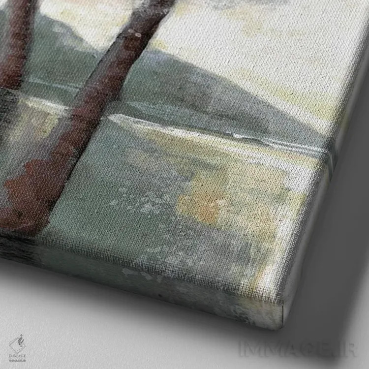 تابلو جنگلهای خاطرهانگیز ۲ اثر دوریس شَرِست - نمای نزدیک بافت بوم