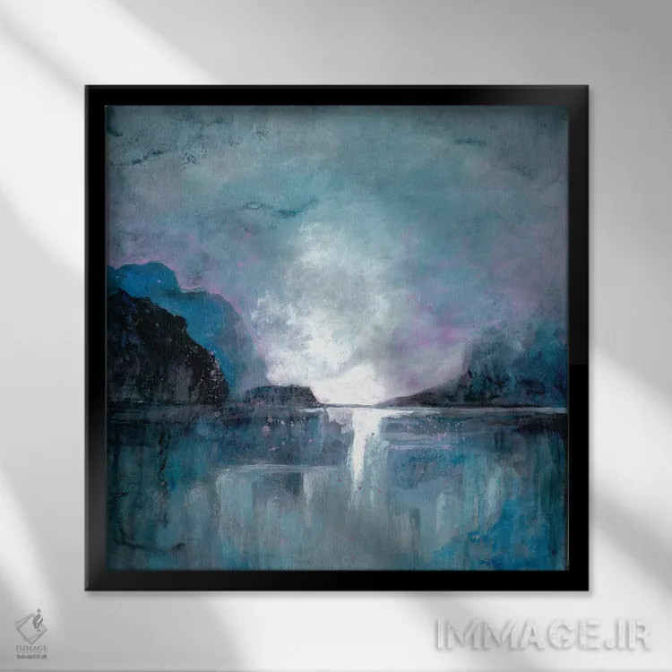 تابلو شگفتی غارمانند ۱ اثر دوریس شَرِست - نمای قابدار مشکی