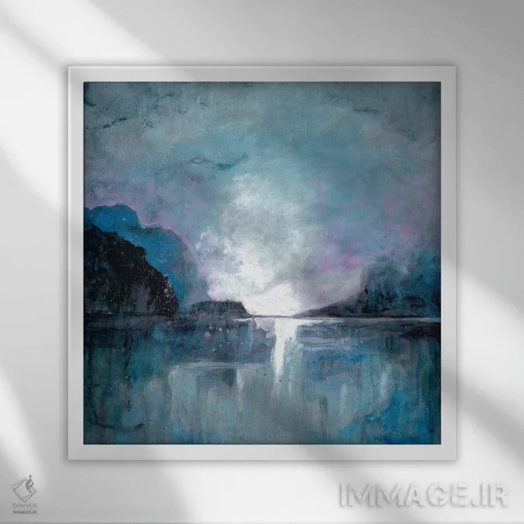 تابلو شگفتی غارمانند ۱ اثر دوریس شَرِست - نمای قابدار سفید