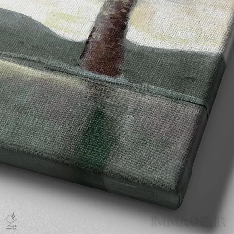 تابلو جنگلهای خاطرهانگیز ۱ اثر دوریس شَرِست - نمای نزدیک بافت بوم