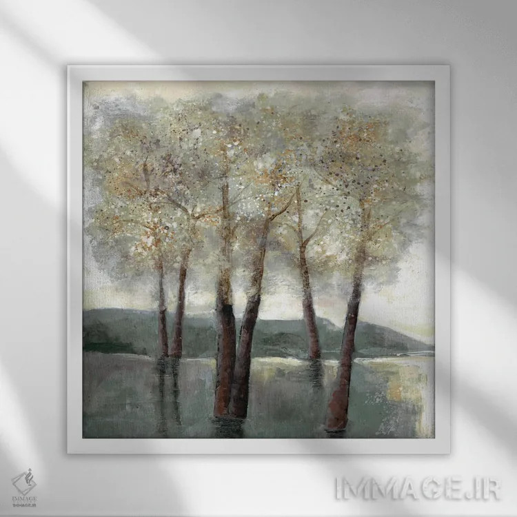 تابلو جنگلهای خاطرهانگیز ۲ اثر دوریس شَرِست - نمای قابدار سفید