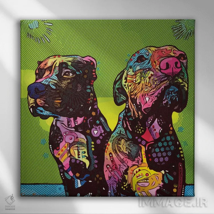 تابلو من نبودم اثر باور روسو - نمای روبهرو روی دیوار