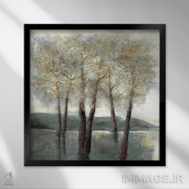 تابلو جنگلهای خاطرهانگیز ۲ اثر دوریس شَرِست - نمای قابدار مشکی