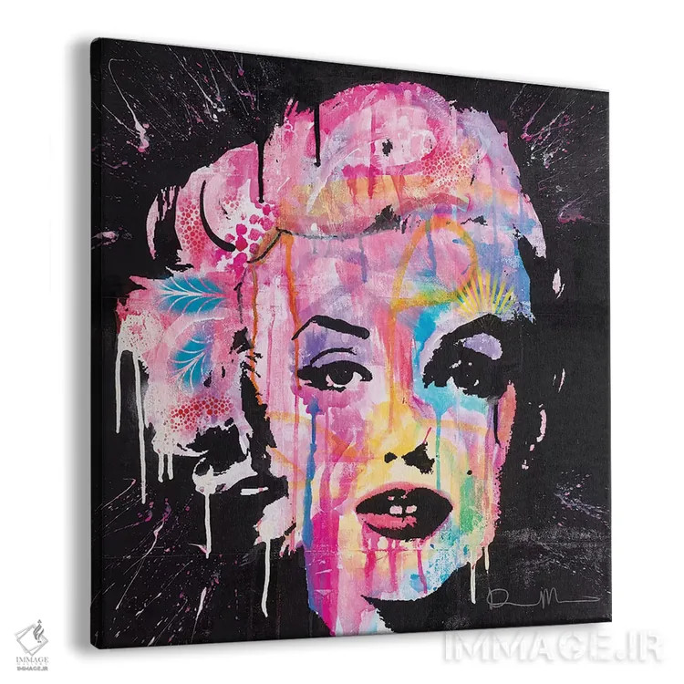 تابلو مریلین مونرو اثر باور روسو - نمای پرسپکتیو محصول