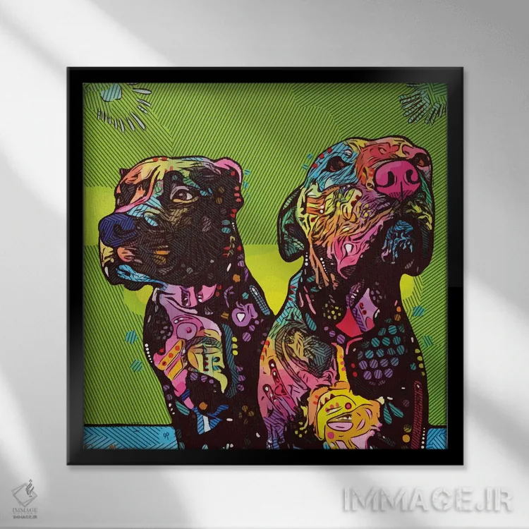 تابلو من نبودم اثر باور روسو - نمای قابدار مشکی