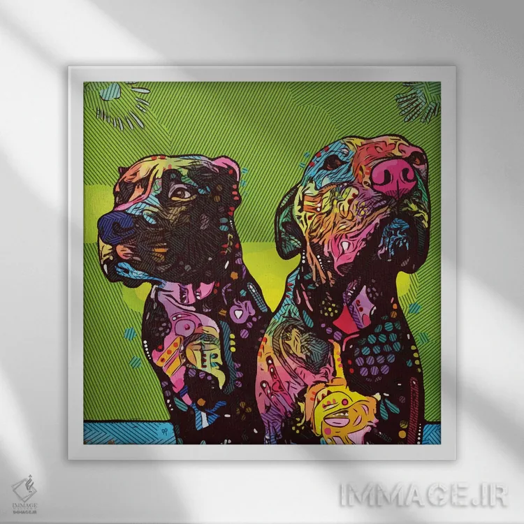 تابلو من نبودم اثر باور روسو - نمای قابدار سفید