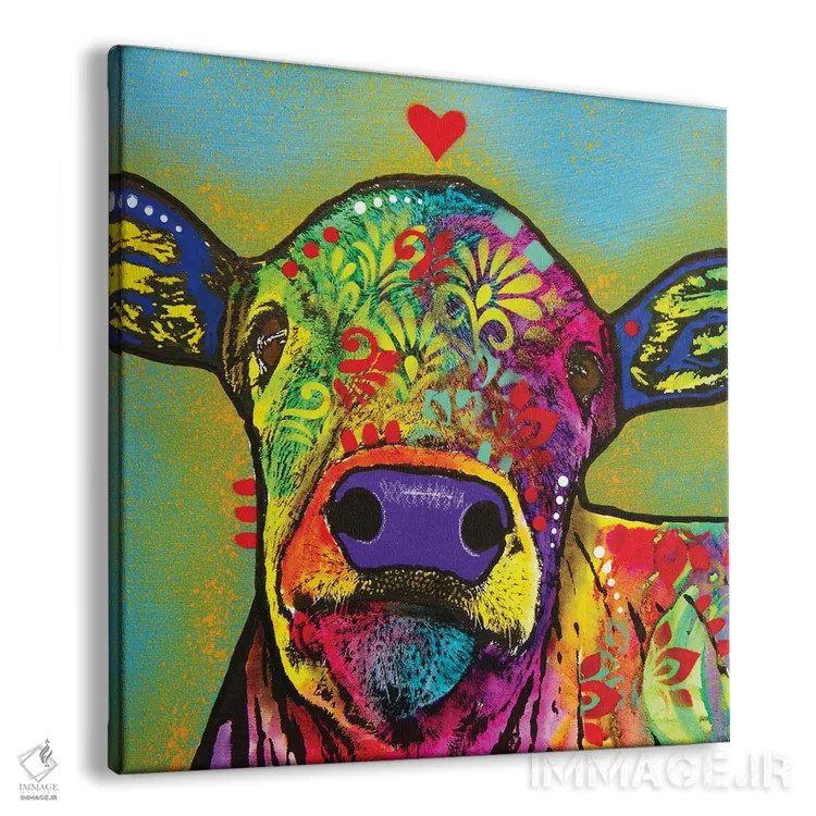 تابلو گوساله کوچولو اثر باور روسو - نمای پرسپکتیو محصول