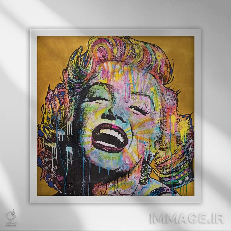 تابلو مریلین ۱ اثر باور روسو - نمای قابدار سفید