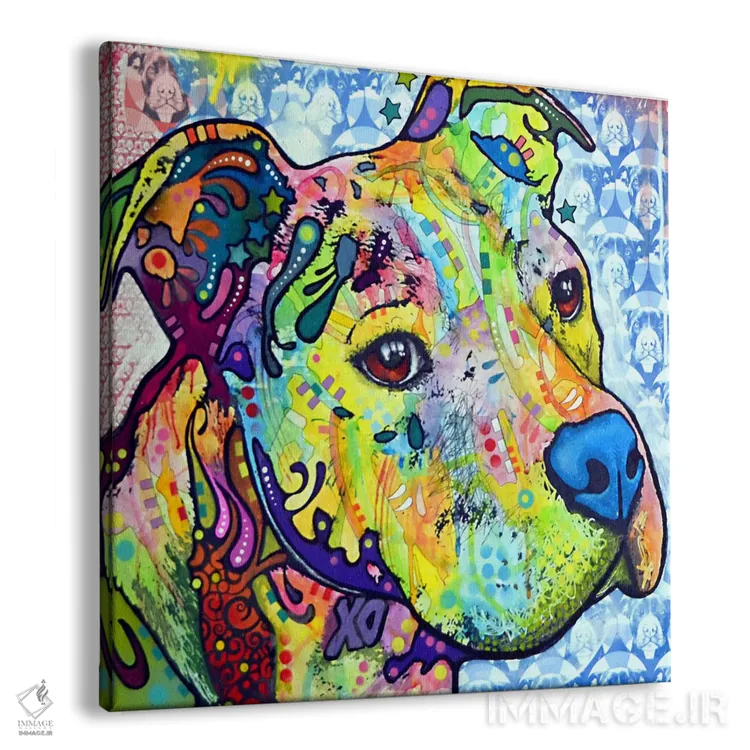 تابلو پیت بول متفکر امسال ۱ اثر باور روسو - نمای پرسپکتیو محصول