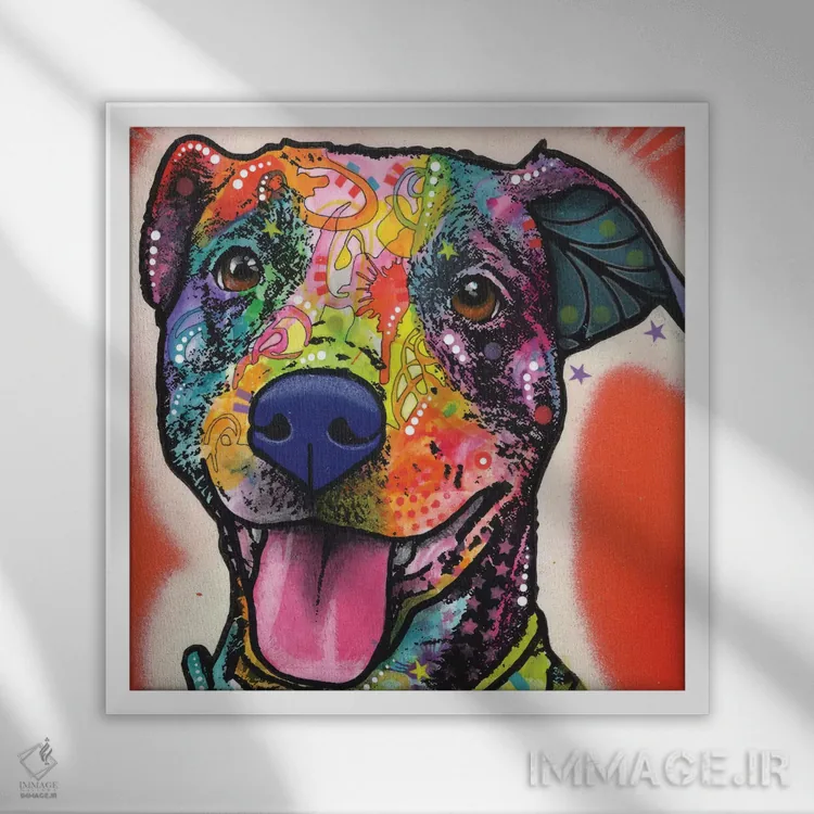 تابلو شادی اثر باور روسو - نمای قابدار سفید