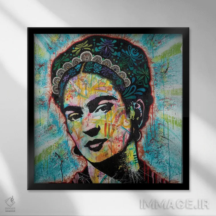 تابلو فریدا اثر باور روسو - نمای قابدار مشکی