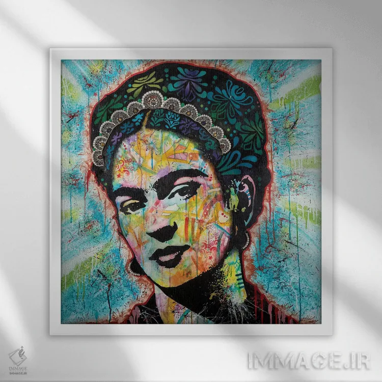 تابلو فریدا اثر باور روسو - نمای قابدار سفید