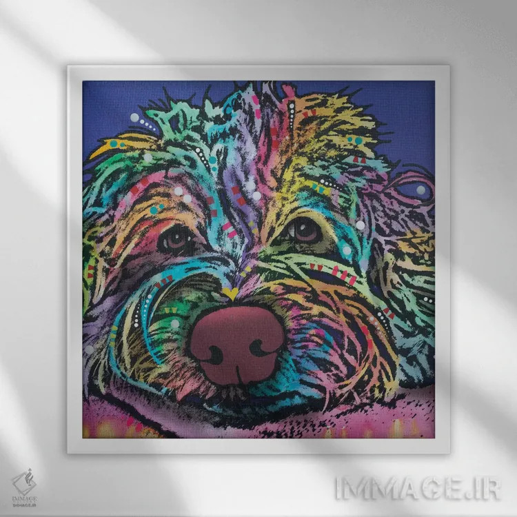 تابلو لا لو اثر باور روسو - نمای قابدار سفید