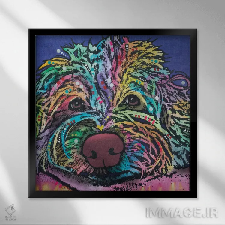 تابلو لا لو اثر باور روسو - نمای قابدار مشکی