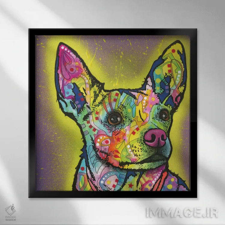 تابلو گوش دادن اثر باور روسو - نمای قابدار مشکی