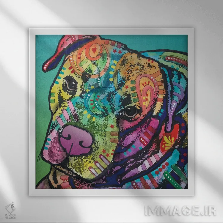 تابلو آقای براونی اثر باور روسو - نمای قابدار سفید