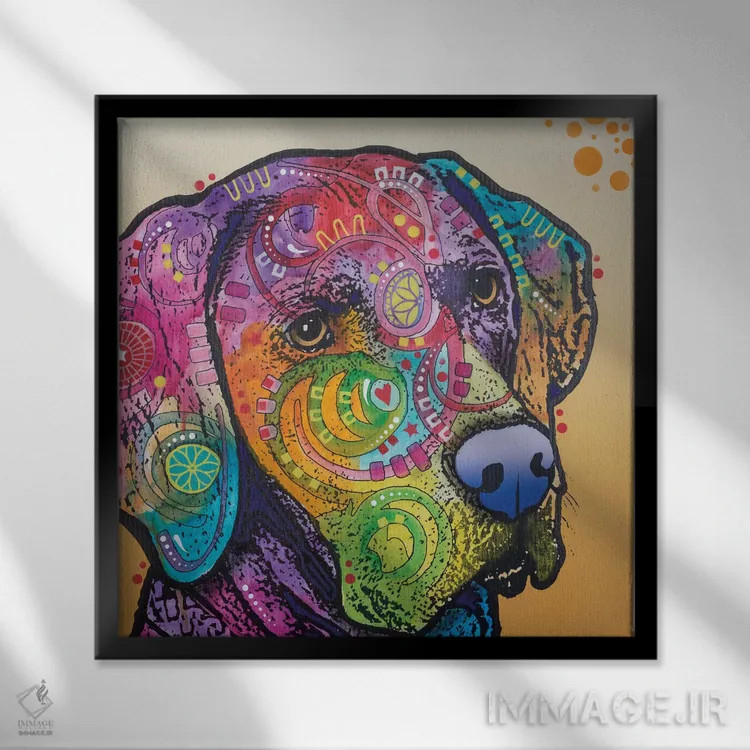 تابلو سامسون اثر باور روسو - نمای قابدار مشکی