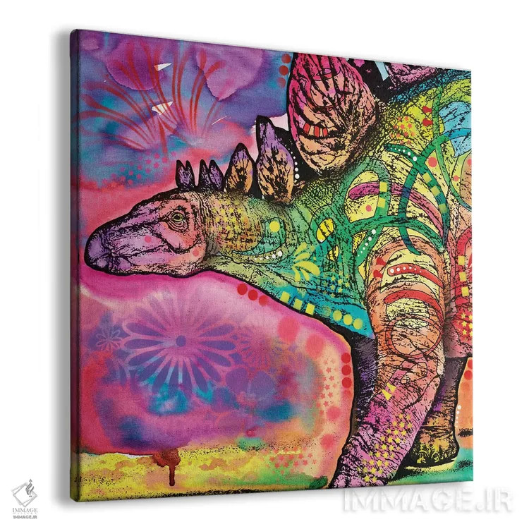 تابلو استگوسaurus (دایناسور) اثر باور روسو - نمای پرسپکتیو محصول