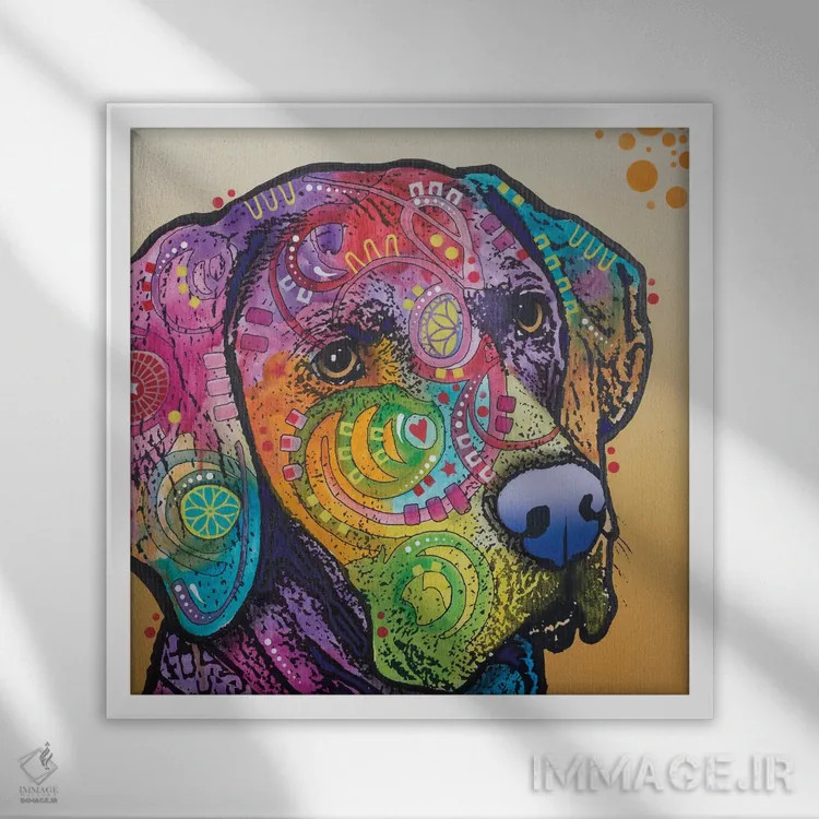 تابلو سامسون اثر باور روسو - نمای قابدار سفید