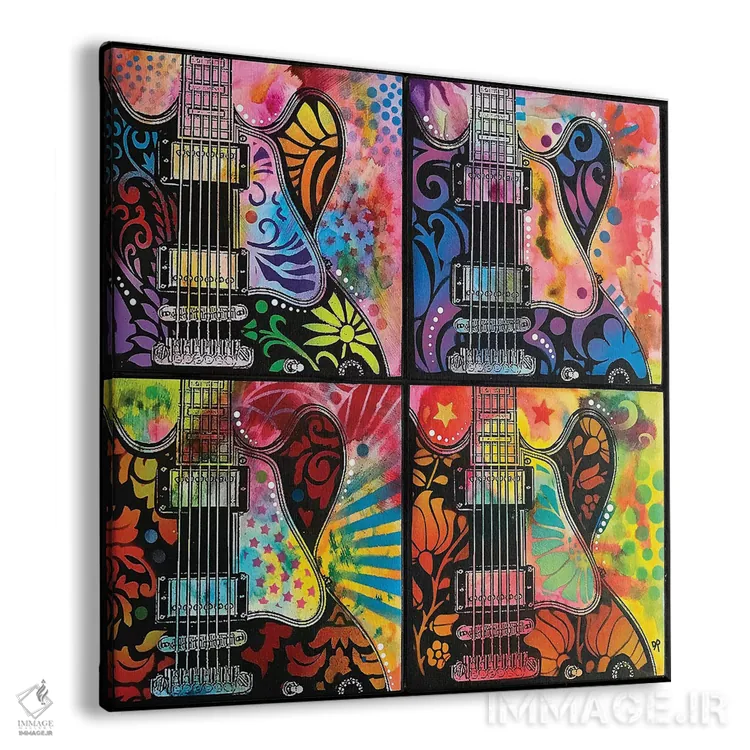 تابلو لوسیل 4X (نام گیتار بی.بی. کینگ) اثر باور روسو - نمای پرسپکتیو محصول