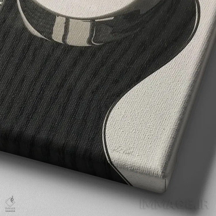 تابلو گیتار ۴ اثر دبورا رِوِل - نمای نزدیک بافت بوم