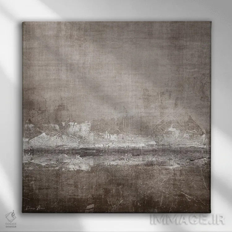 تابلو سایهٔ خنثی ۱ اثر دنیس براون - نمای روبهرو روی دیوار