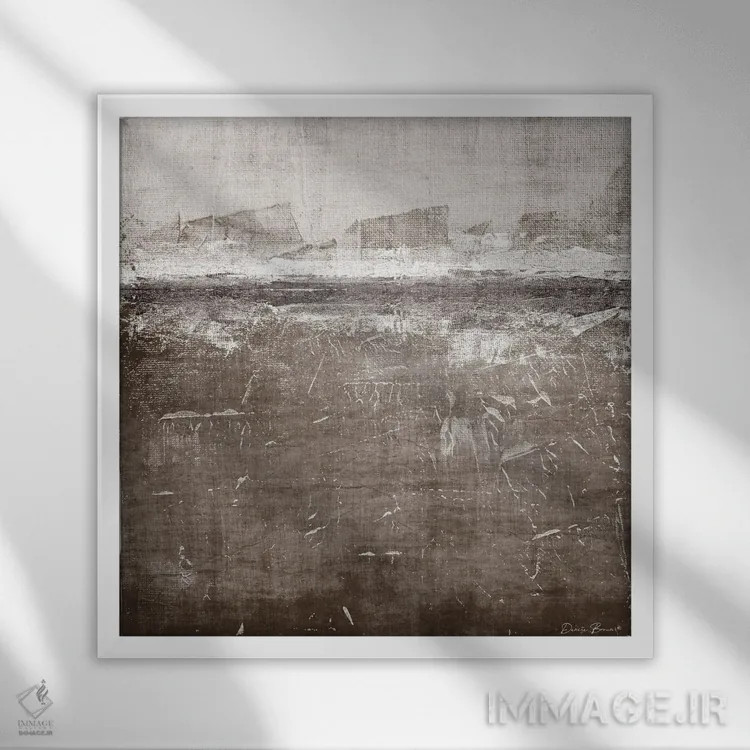 تابلو سایهٔ خنثی ۲ اثر دنیس براون - نمای قابدار سفید