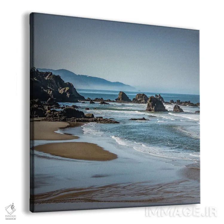 تابلو صخرههای دریایی در امواج ۱ اثر دان شوارتز - نمای پرسپکتیو محصول