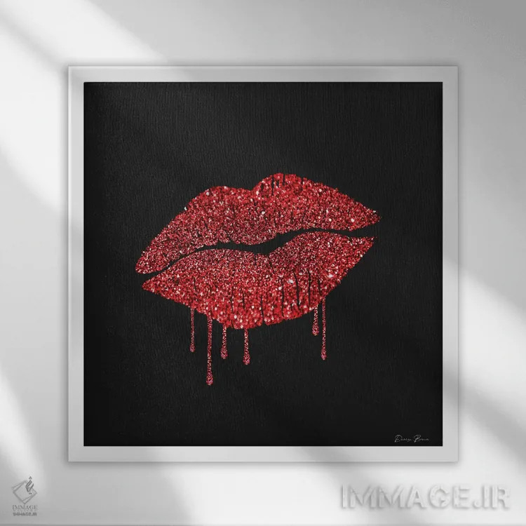 تابلو بانوی رئیس ۱ اثر دنیس براون - نمای قابدار سفید