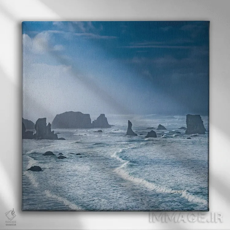 تابلو امواج صبحگاهی اثر دان شوارتز - نمای روبهرو روی دیوار