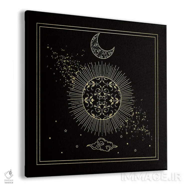 تابلو ماه افسانهای دو اثر دنیلا سانتیاگو - نمای پرسپکتیو محصول