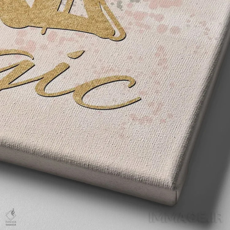 تابلو جادوی دختر سیاهپوست اثر دنیلا سانتیاگو - نمای نزدیک بافت بوم