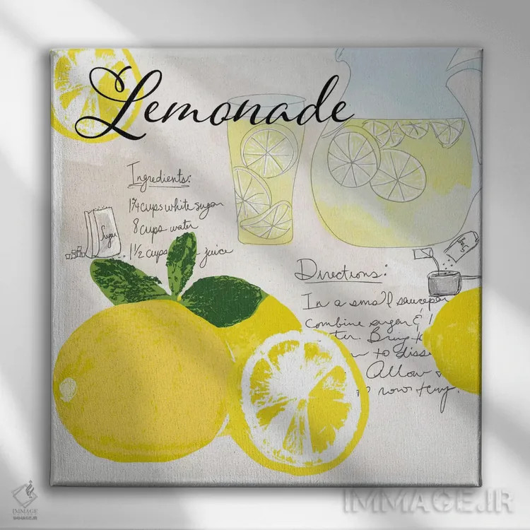 تابلو لیموناد اثر دنیلا سانتیاگو - نمای روبهرو روی دیوار