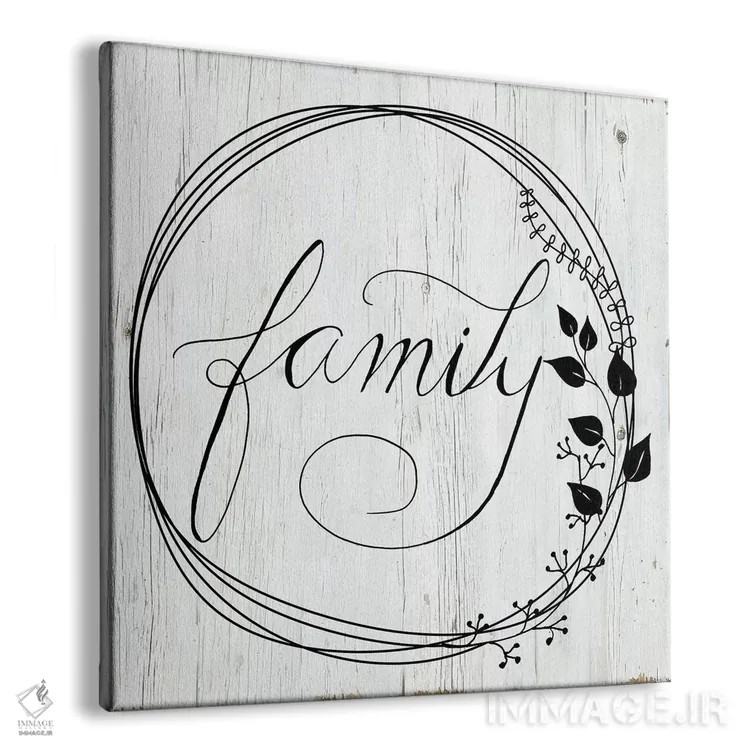 تابلو خانواده اثر دنیلا سانتیاگو - نمای پرسپکتیو محصول