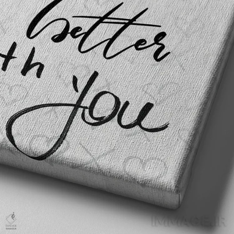 تابلو زندگی بهتر است اثر دنیلا سانتیاگو - نمای نزدیک بافت بوم